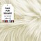 FabricLA | Faux Fur Fabric Square | 6" X 6" Inch Wide Pre-Cut Shaggy | Fake Fur Fabric | DIY, Craft Fur Decoration, Fashion Accessory, Hobby | Off White